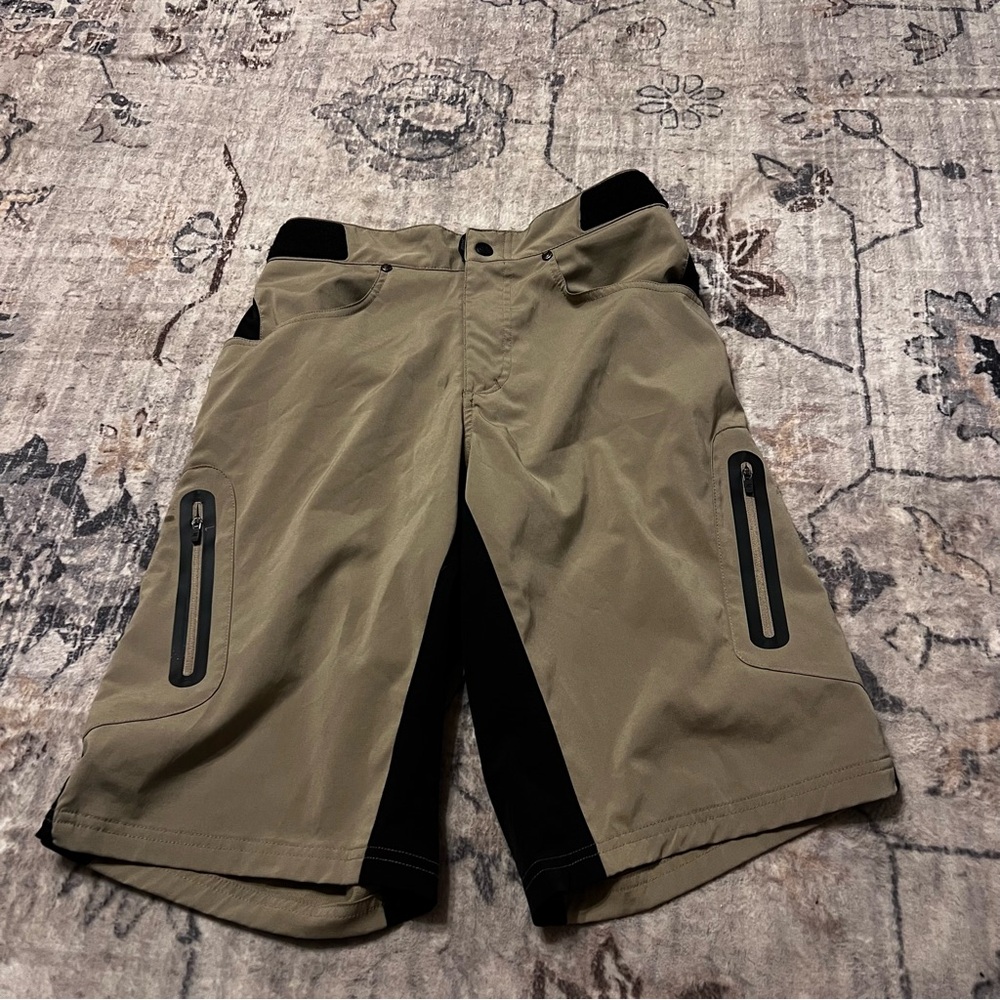 Zoic Mens Size Small x 12" MTB Cargo Shorts Mountain Biking Unlined Adjustable